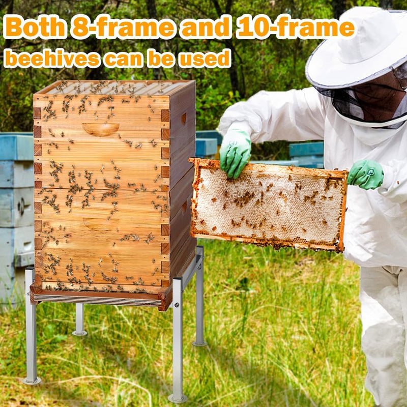 Heavy-Duty Metal Hive Stand with round Base (Fits 8 & 10 Frame Hive)