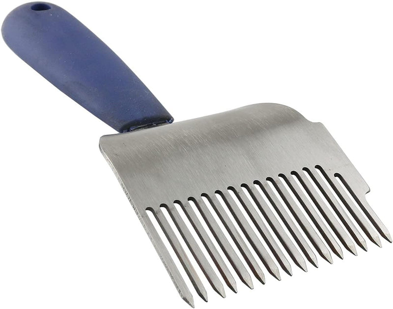 Stainless Steel Uncapping Fork Beekeeping Honey Fork Shovel Tool with Plastic Handle, 210Mm