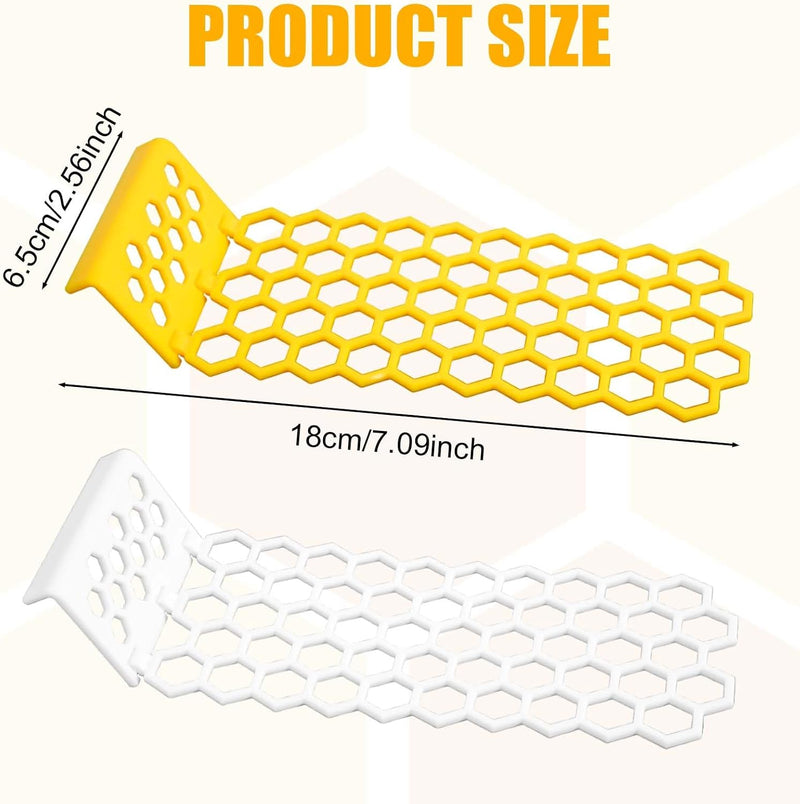 2Pcs Floating Bee Ladder, Plastic Floating Bee Island for Drinking Beehive Shaped Bee Watering Station Butterfly Bee Waterer for Beekeeping Feeding Equipment Bee Bath