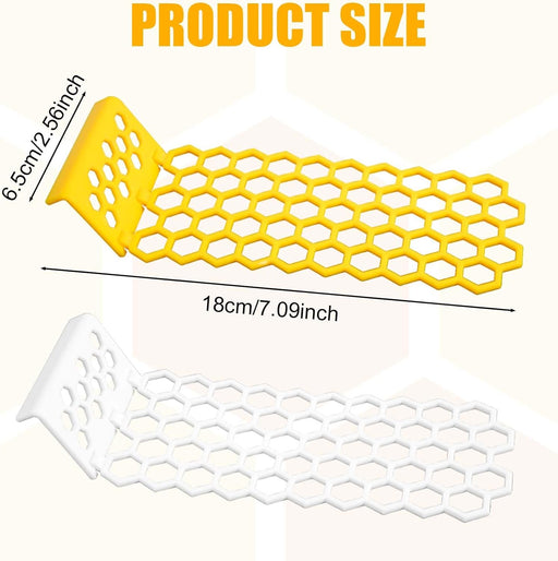 2Pcs Floating Bee Ladder, Plastic Floating Bee Island for Drinking Beehive Shaped Bee Watering Station Butterfly Bee Waterer for Beekeeping Feeding Equipment Bee Bath