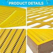 6 PCS 10Frame Plastic Queen Excluder, Beekeeping Queen Excluders for Beekeeping and Separating Queen Bees from Honey (Yellow)