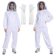 LONGADS Full Body Beekeeper Suit for Women with Gloves and Veil M