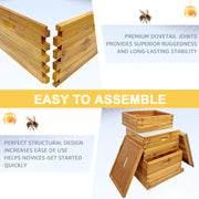 Langstroth Hive Coated with Beeswax (3-Layer)