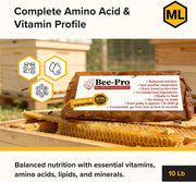 Bee-Pro Patties, High Protein Honey Bee Nutrition, 10 Lbs