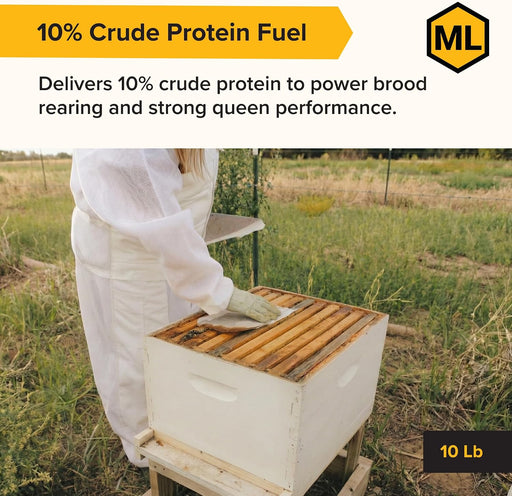 Bee-Pro Patties, High Protein Honey Bee Nutrition, 10 Lbs