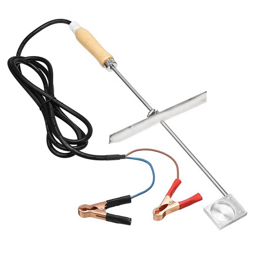 Universal Fogger for Varroa Mite Treatment – Oxalic Acid Vaporizer for Bees with Alligator Clips - Aluminum Alloy Head