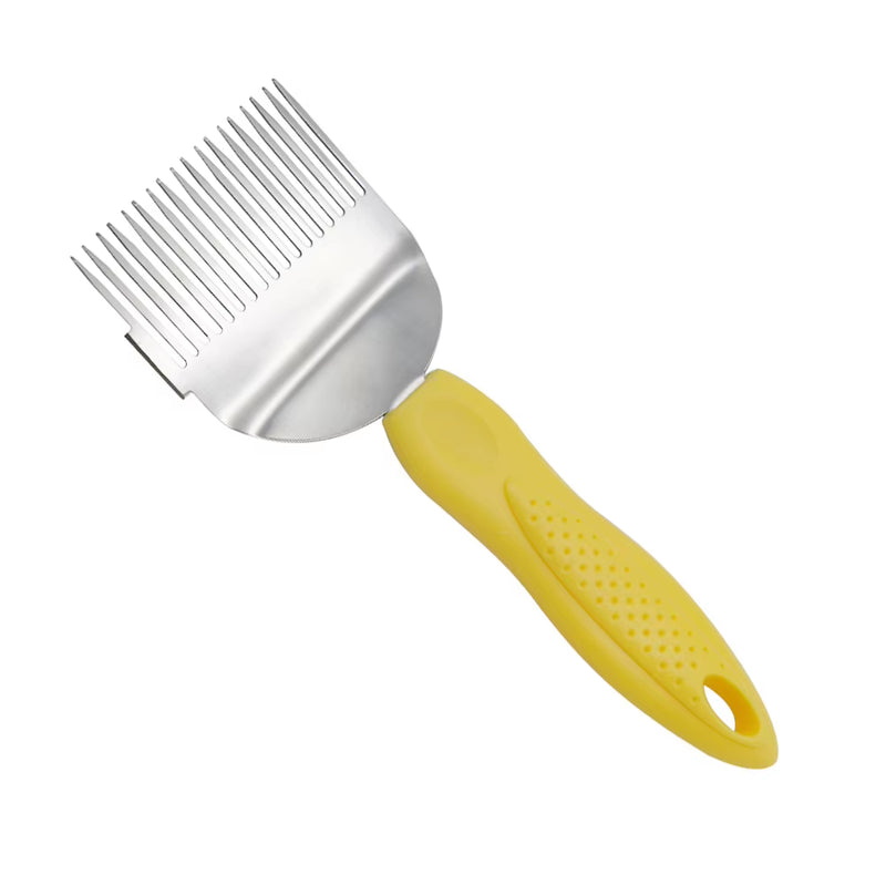 Uncapping Scratcher with a Plastic Handle