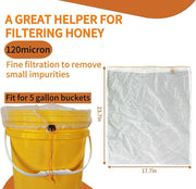 Ultra-Fine Mesh Honey Filter Bag and Strainer (4 Pieces)