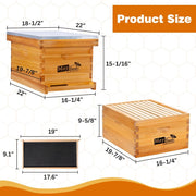 10-Frame Beehive Starter Kit, Includes Beekeeping Supplies Tool Kit and Protective Gear