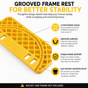 Universal 5 Gallon Honey Bucket Frame Rest & Holder