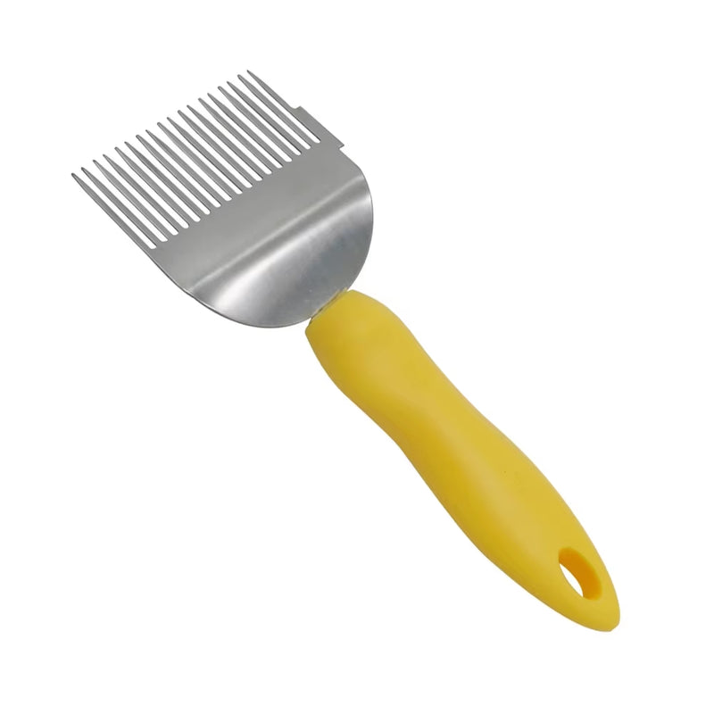 Uncapping Scratcher with a Plastic Handle