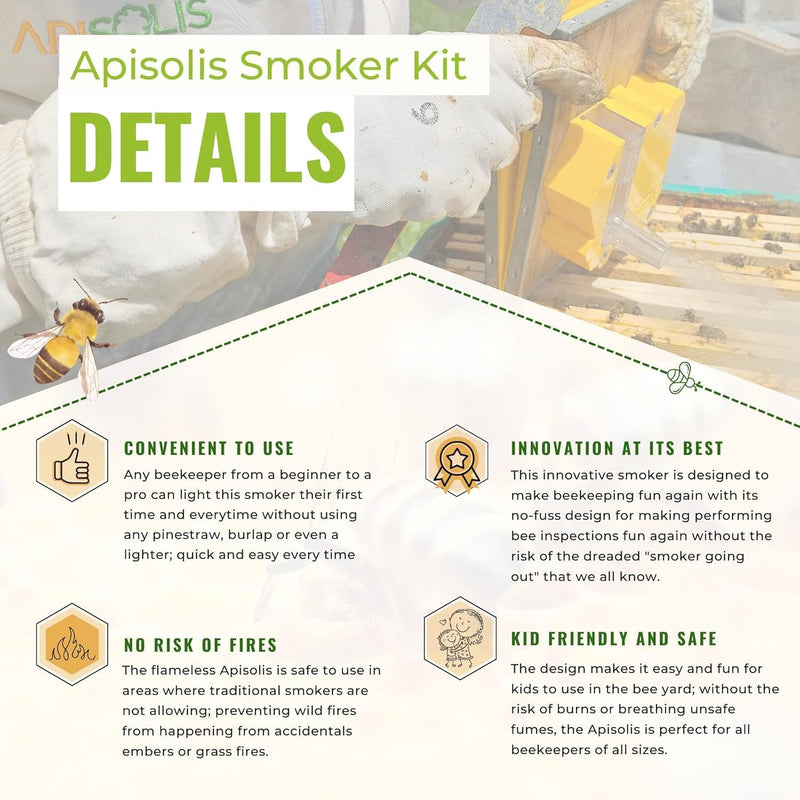 Smoker Kit - a New and Innovate Fireless Smoker for Beekeepers and Their Bees by Apisolis