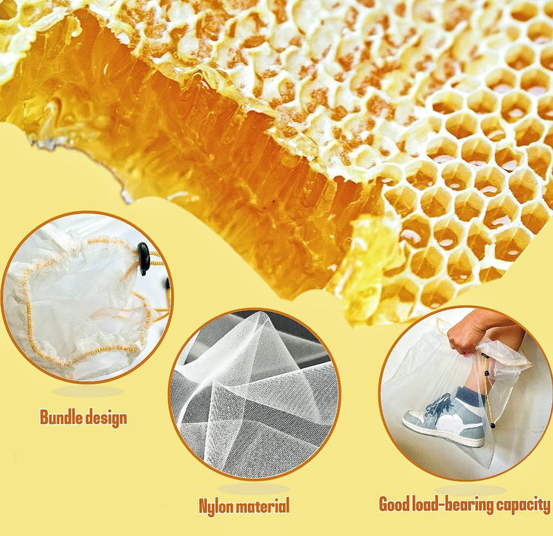 Ultra-Fine Mesh Honey Filter Bag and Strainer (4 Pieces)