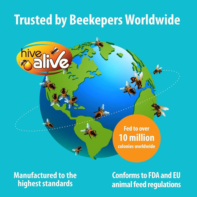 Hive Alive Liquid Bee Feed Concentrate, Fall & Spring, 500Ml (50 Hives)
