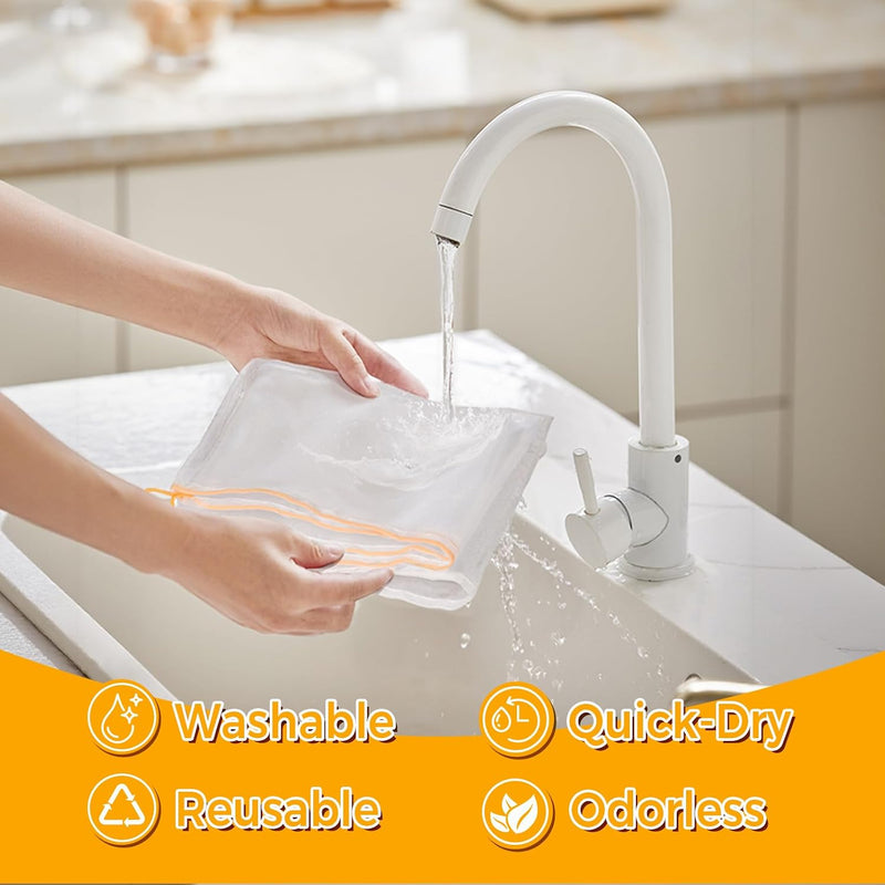 6 Pcs Honey Filter Bag,Ultra-Fine Food Grade Mesh Nylon Strainer with Adjustable Drawstring,5 Gallon Bucket Honey Extraction,Honey Strainer Reusable and Washable
