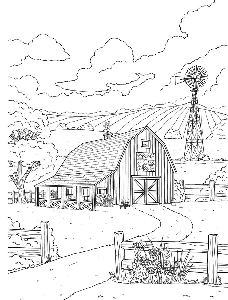 Creative Haven Home Sweet Homestead Coloring Book (Adult Coloring Books: in the Country)