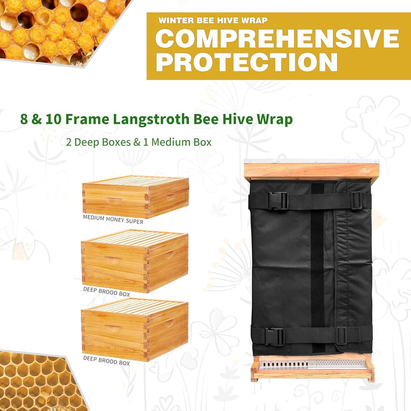 Winter Hive Adjustable Wrap for 8 and 10 Frame Hives