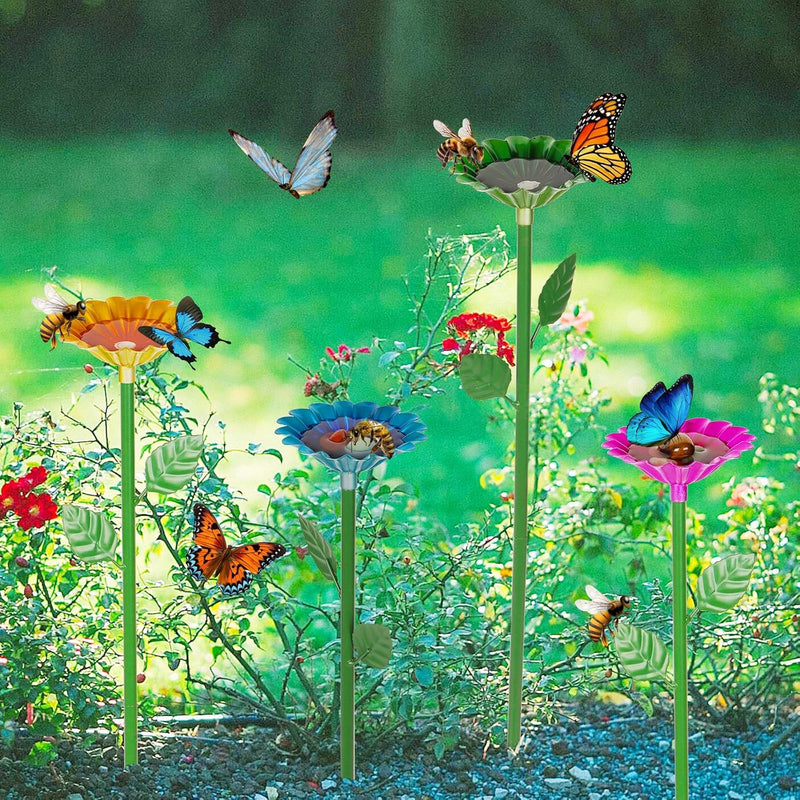 4 Pack Bee Watering Station, Bee Bath for Garden Outdoor Yard Decor