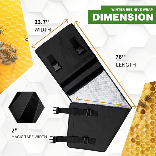 Winter Hive Adjustable Wrap for 8 and 10 Frame Hives