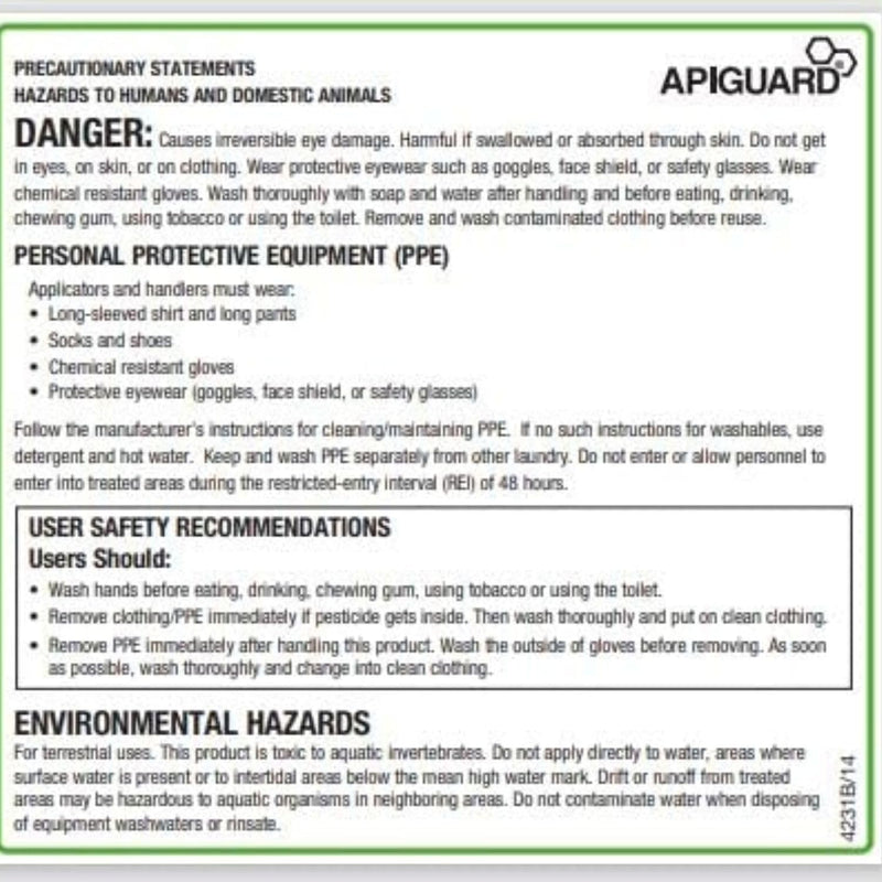Apiguard Varroa Mite Treatment, 10 X 50G