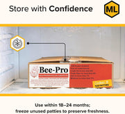 Bee-Pro Patties, High Protein Honey Bee Nutrition, 10 Lbs