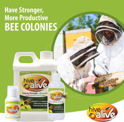 Hive Alive Liquid Bee Feed Concentrate, Fall & Spring, 100Ml (10 Hives)