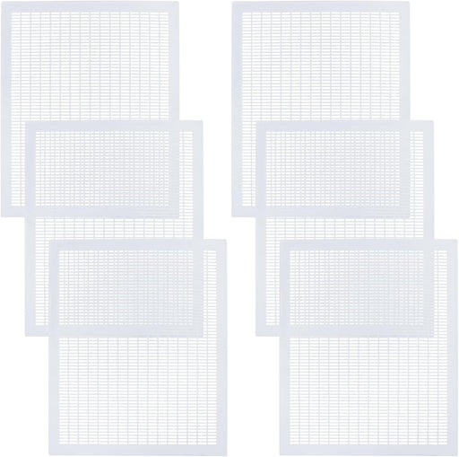 6 Pcs 10 Frame Plastic Queen Excluders, Queen Bee Excluder for Beehive Separating Queen Bees from Honey Beekeeping Tools Supplies, White