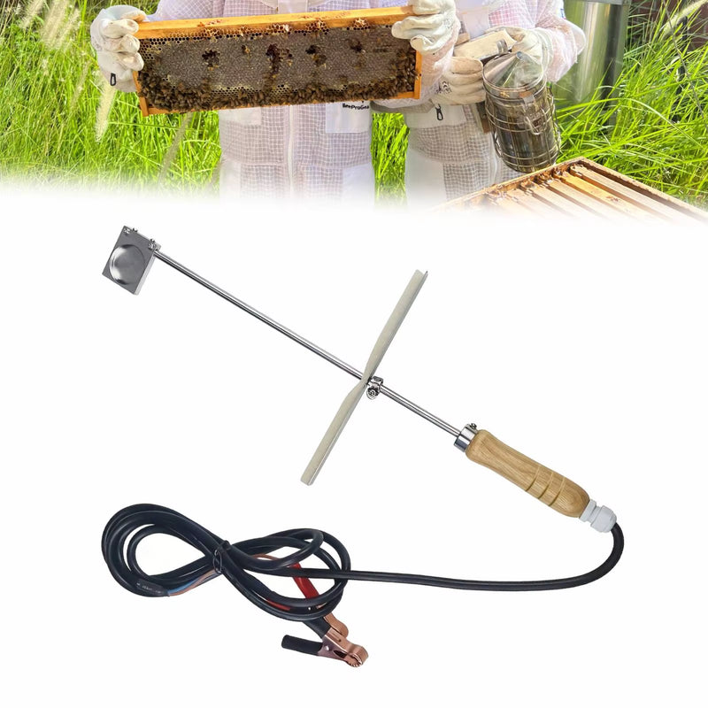 Universal Fogger for Varroa Mite Treatment – Oxalic Acid Vaporizer for Bees with Alligator Clips - Aluminum Alloy Head