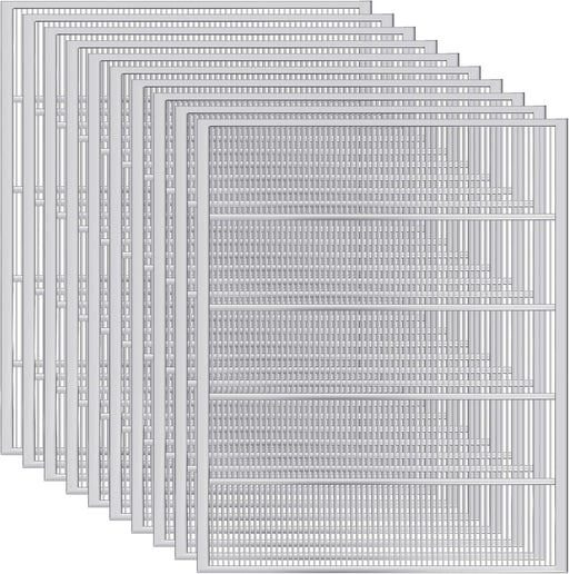 Heavy-Duty Metal Queen Excluder for 10-Frame (White, 6 Pieces)