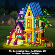 Honey Workshop & Apiary Building Block Kit with LED Lights (1084 Pcs)