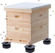 3 Sets/12Pcs Beehive Stands- Sturdy Beehive Feet Stands- Beehive Base Beekeeping Hive Support Tools for Outdoor Garden Beekeeper Workshop