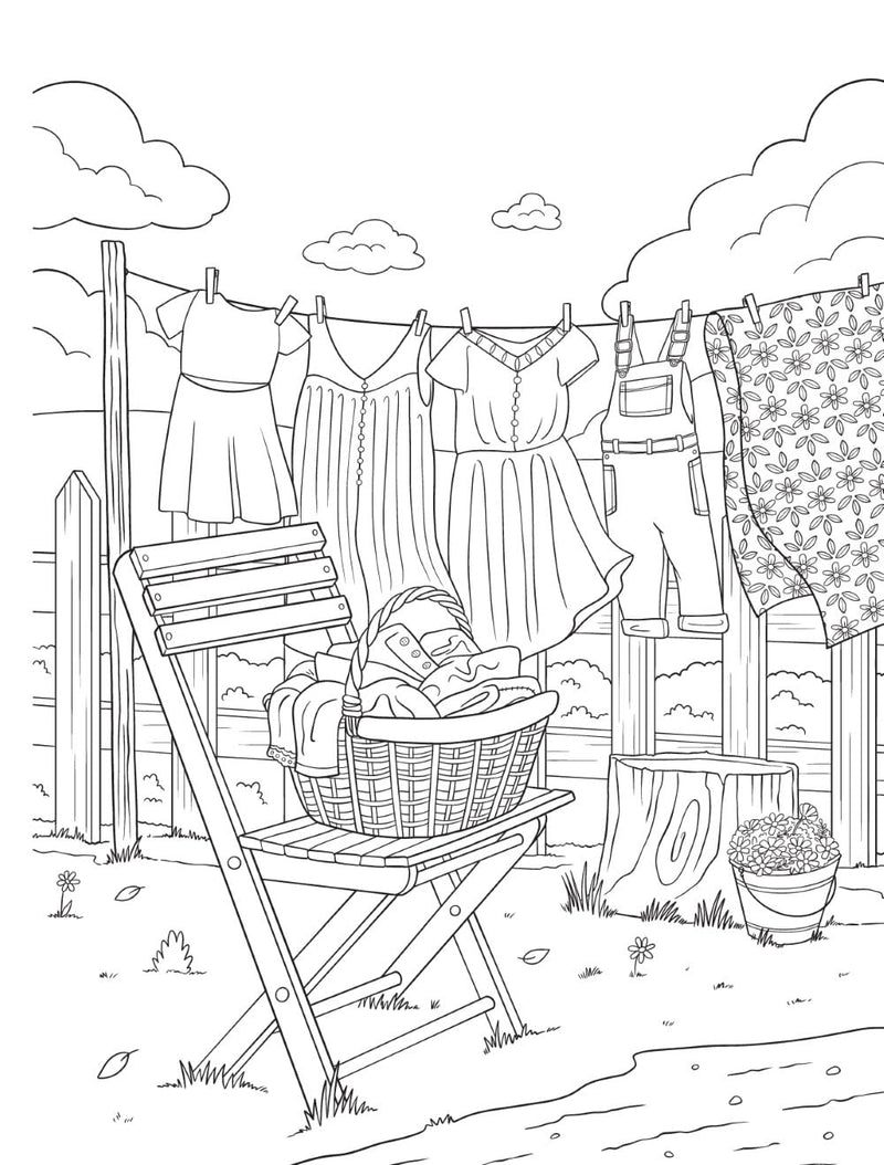 Creative Haven Home Sweet Homestead Coloring Book (Adult Coloring Books: in the Country)