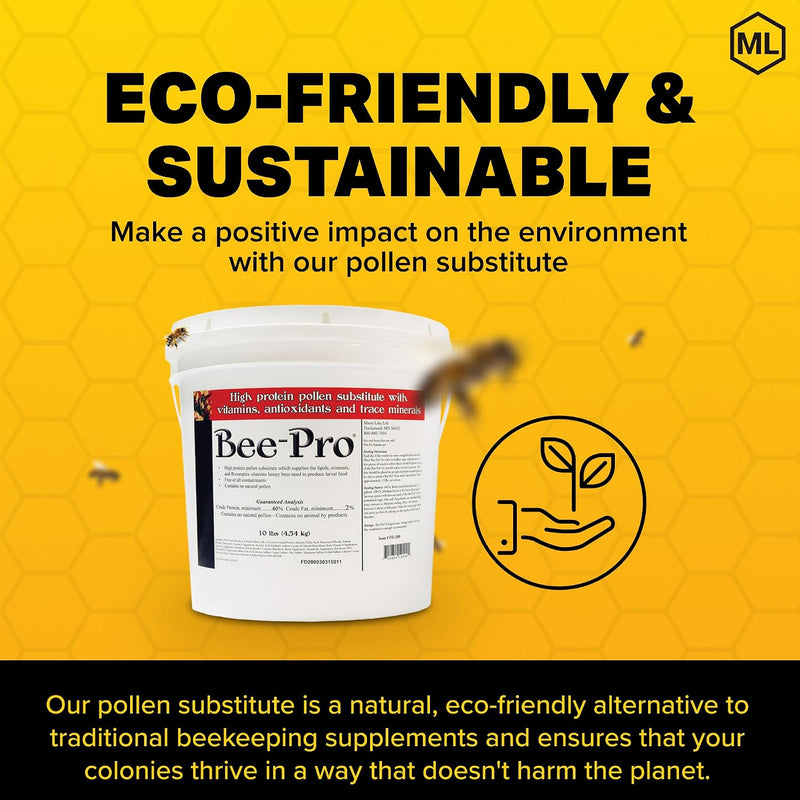 Bee-Pro High Protein Pollen Substitute | 10 Lb Pail