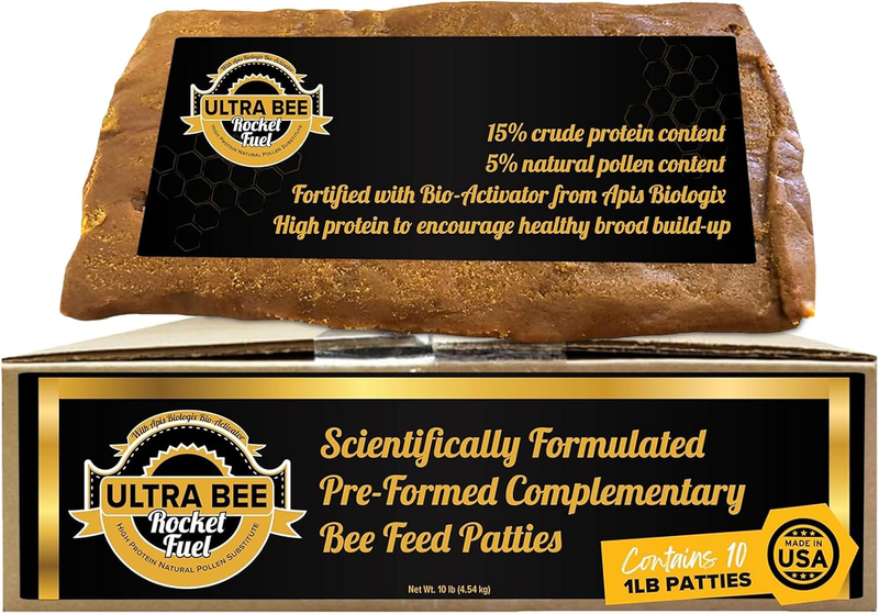 Ultra Bee Rocket Fuel Patties, High Protein Food, 10 Lb