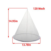 Honey Strainer Filter, Stainless Steel and Fiber Mesh