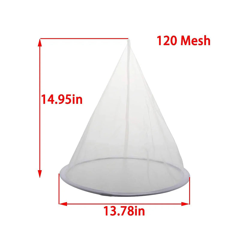 Honey Strainer Filter, Stainless Steel and Fiber Mesh