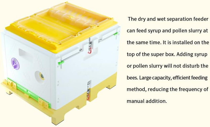 Top Feeder for 10-Frame Hives - Dry & Wet Separation Design