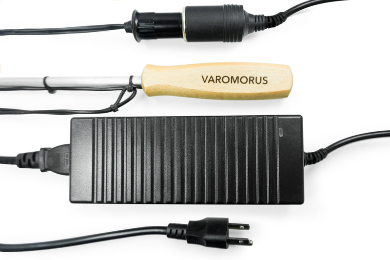 Varomorus Universal Fogger for Varroa Mite Treatment – Oxalic Acid Vaporizer for Bees with 12V DC or 110V AC (Adapter Included)