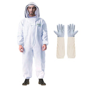 LONGADS Full Body Beekeeper Suit for Men with Gloves and Veil 3XL