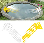 2Pcs Floating Bee Ladder, Plastic Floating Bee Island for Drinking Beehive Shaped Bee Watering Station Butterfly Bee Waterer for Beekeeping Feeding Equipment Bee Bath