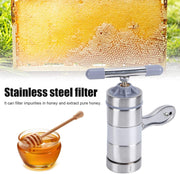 Stainless Steel Honey Press, Mini Portable Honey Extractor, Manual Honey Squeezer with Stainless Steel Filter, Beekeeping Tool