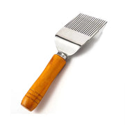 Uncapping Scratcher with a Wooden Handle
