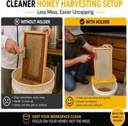 Universal 5 Gallon Honey Bucket Frame Rest & Holder