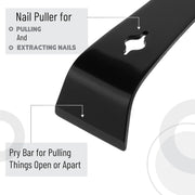 Bates- Pry Bar Scraper, 9.5-Inch, Carbon Steel, Pry Tool, Scrape and Pry Bar, Metal Pry Tool, Flat Pry Bar