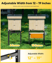 Adjustable Heavy-Duty Metal Beehive Stand (Fits 8 & 10 Frame Hive)
