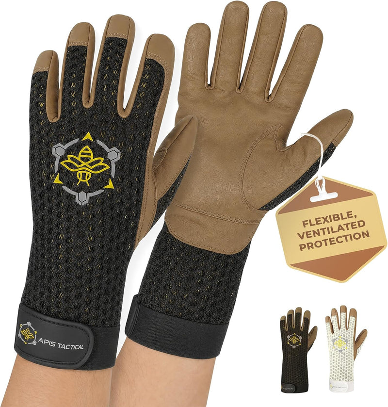 Heavy Duty Beekeeping Gloves,Extended Cuff, 5Mm Cowhide with Patented Ventilation, XL Size