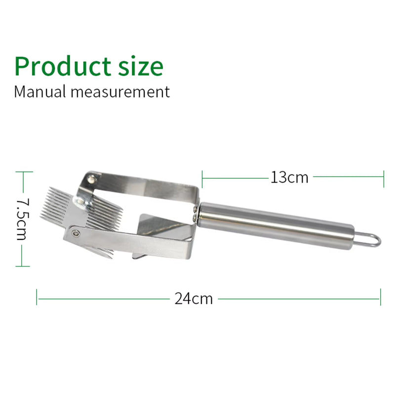 Uncapping Fork with Double-ended Needle