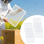 6 Pcs 10 Frame Plastic Queen Excluders, Queen Bee Excluder for Beehive Separating Queen Bees from Honey Beekeeping Tools Supplies, White