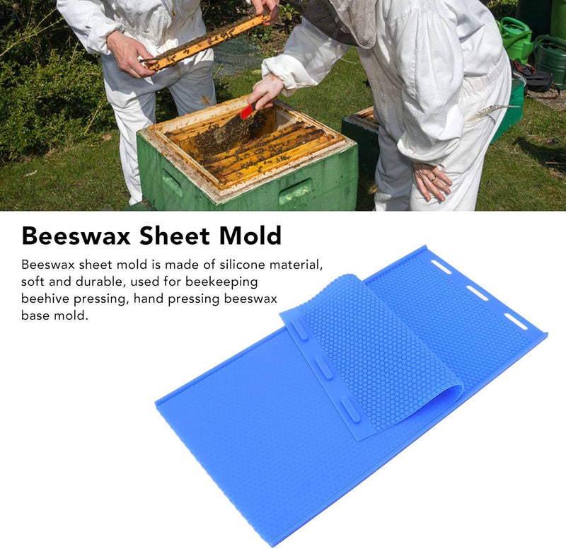 Flexible Silicone Beeswax Foundation Sheet Molds (2-Pack)